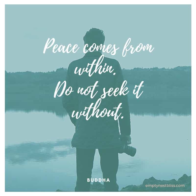 quote:  peace comes from within.  Do not seek it without.  By Buddha.